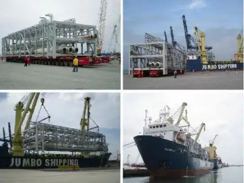 First Loads Out, Pluto LNG Project