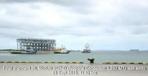 Last Shipment of QC LNG Project Sail Away